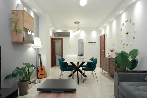 Χώρος καθιστικού στο Orion White Tower Apartment