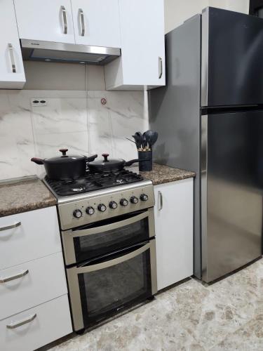 Una cocina o zona de cocina en sea side