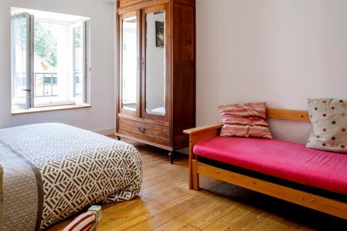 Postel nebo postele na pokoji v ubytování le gîte de Marinette