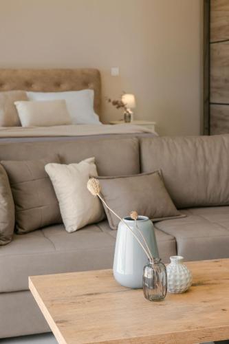 Χώρος καθιστικού στο Zen Villas