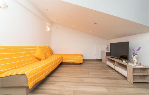 Televiisor ja/või meelelahutuskeskus majutusasutuses Lovely Apartment In Biograd Na Moru