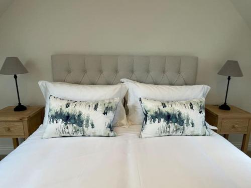 Ένα ή περισσότερα κρεβάτια σε δωμάτιο στο Cosy loft situated in beautiful Northumberland countryside