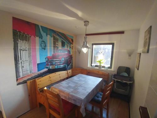 Katil atau katil-katil dalam bilik di Historische Schule "Ferienwohnung Pauline" I&II