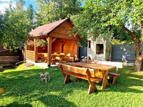 Vonkajšia záhrada v ubytovaní Przycup w Karkonoszach Apartamenty Karkonosze, Karpacz, Szklarska Poręba- Sauna Fińska