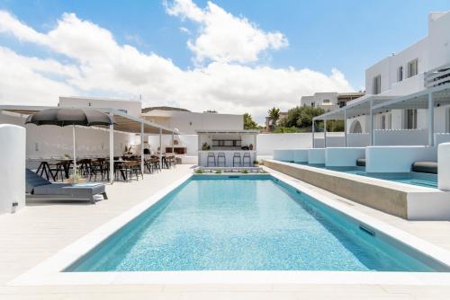 an image of the pool at the villa at Quartano Suites by Heliessa, Adults Only in Naousa