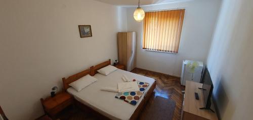 Postel nebo postele na pokoji v ubytování Milcov
