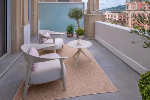 Balkoni atau teres di Hotel SERHS Rivoli Rambla