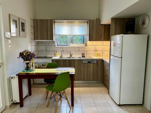 Kuchyň nebo kuchyňský kout v ubytování Flower House in Koropi-near airport