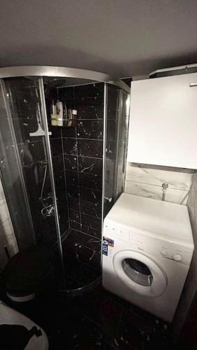 Koupelna v ubytování Strandnahe Wohnung in Chalkidiki