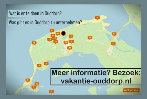 a map of a resort with a map of aichen at Vakantie-Ouddorp in Ouddorp