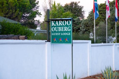 Πιστοποιητικό, βραβείο, πινακίδα ή έγγραφο που προβάλλεται στο Karoo Ouberg Guest Lodge