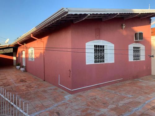 Bygningen som feriehuset ligger i