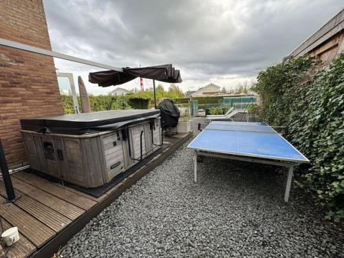 Stolní tenis v ubytování Vakantiehuis aan het water nebo okolí