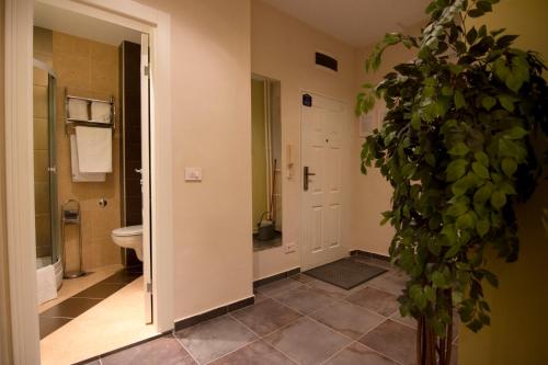 Koupelna v ubytování Apartment Forest