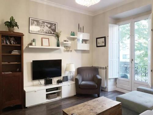 Χώρος καθιστικού στο Apartamento Atocha Madrid Centro AVE muy grande