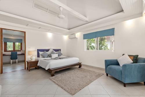 Ένα ή περισσότερα κρεβάτια σε δωμάτιο στο 3 BR Villa Leelavadee, seconds to the beach