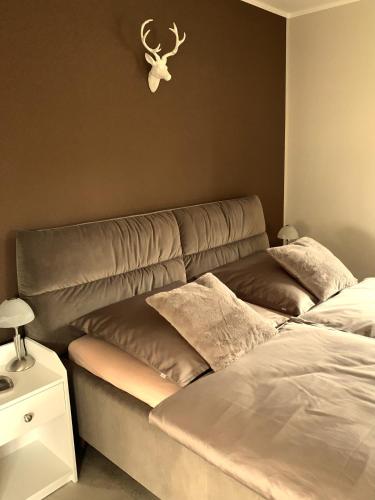 Ένα ή περισσότερα κρεβάτια σε δωμάτιο στο Apartment Leopold