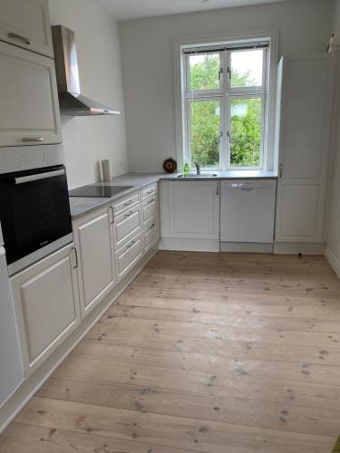 Una cocina o cocineta en Strømpehuset