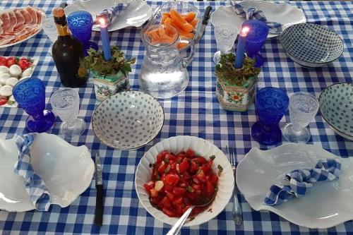 Jídlo v prázdninového domu nebo okolí