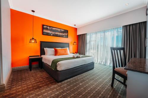 Katil atau katil-katil dalam bilik di Blackrock Hotel