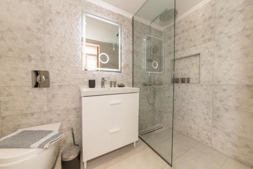 Koupelna v ubytování Mirabilis Suites
