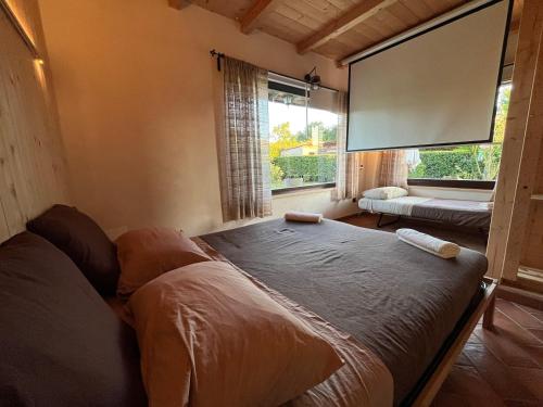 Postel nebo postele na pokoji v ubytování Myosotyss apartment