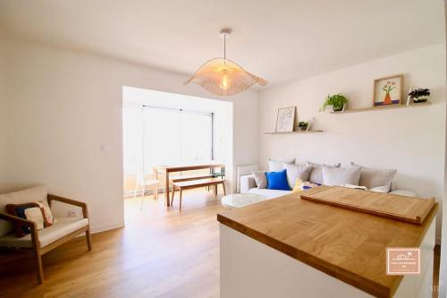 Posezení v ubytování Oasis de bohème, plage à pied