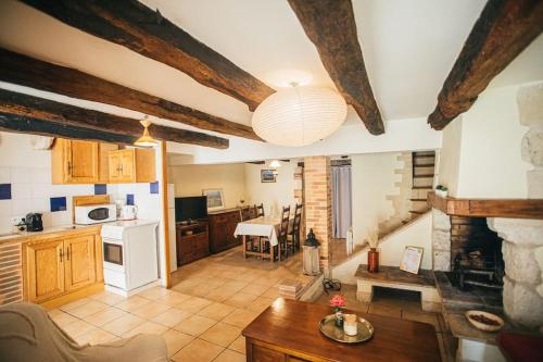 Dapur atau dapur kecil di "Charmante maison de ville" au coeur de la cité médiévale