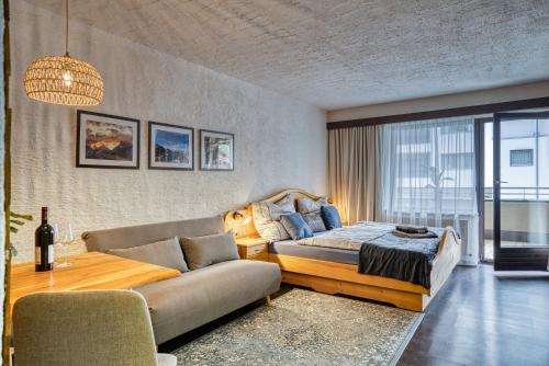 Ruang duduk di Bergliebe Appartement