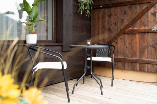 Balkoni atau teres di Bergliebe Appartement