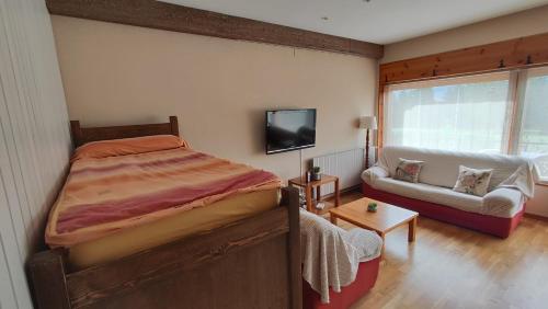 Posteľ alebo postele v izbe v ubytovaní Apartament El Pla