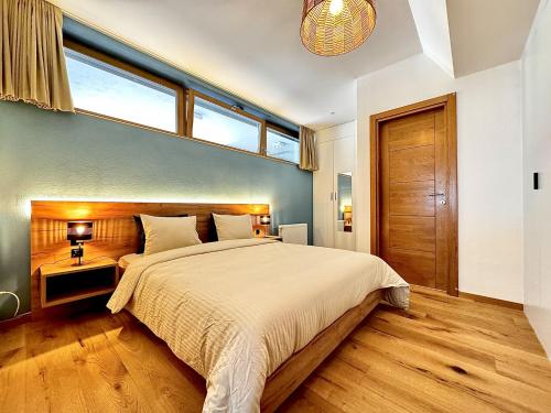 Postel nebo postele na pokoji v ubytování Close to Lake & Chillon Castle, New & Comfortable