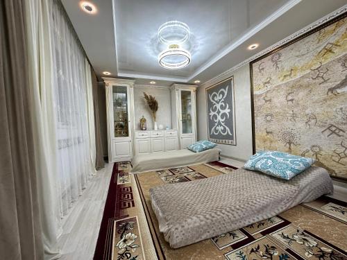 En eller flere senge i et værelse på Taizhan