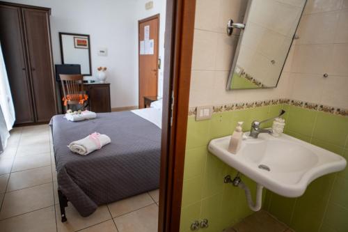 Koupelna v ubytování B&B Regina Carolina
