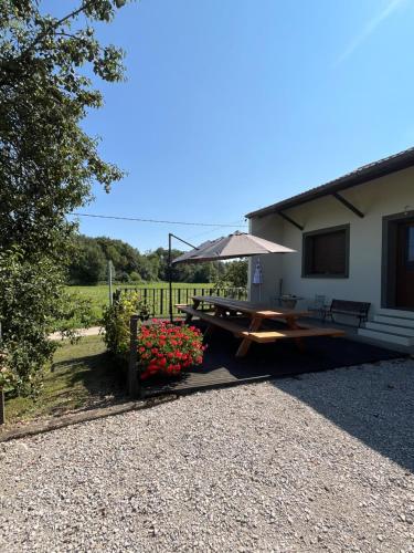 En have udenfor Maison de campagne