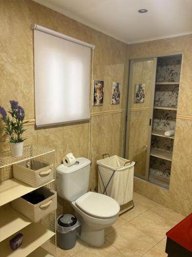 Ένα μπάνιο στο Apartamentos Mayte