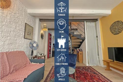 Charming Triplex house heart of medieval town