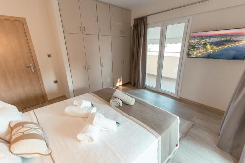 Postel nebo postele na pokoji v ubytování Apartment Suite Byron