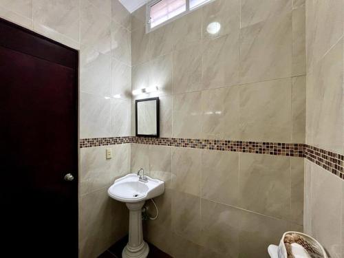 Et badeværelse på Casa Azul BSM