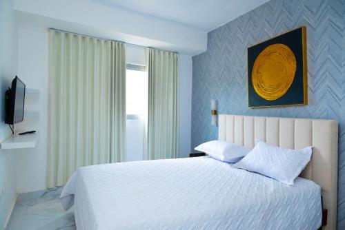 Postel nebo postele na pokoji v ubytování Apartahotel Señorial