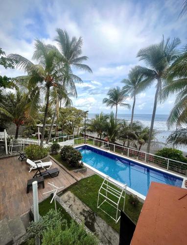 Bazén v ubytování Konchamar nebo v jeho okolí