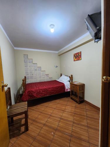 Postel nebo postele na pokoji v ubytování Lhotse Hostel B&B
