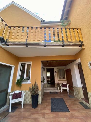 Balkoni atau teres di Pension Walther