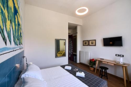 Postel nebo postele na pokoji v ubytování Agriturismo Guerritore