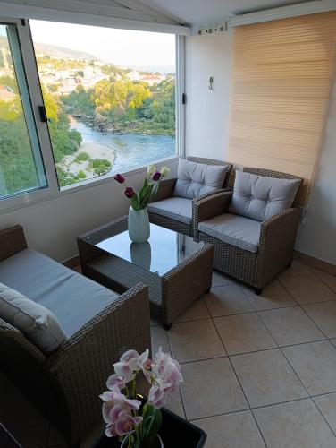 Posezení v ubytování Dream View Apartments