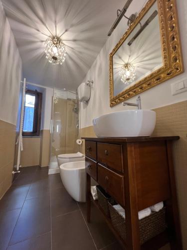 Koupelna v ubytování Casa Reggiaio