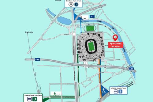 Chambre à 100m du Stade de France