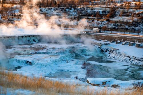an image of a geyser with snow and ice at Staybridge Suites Great Falls by IHG in Great Falls