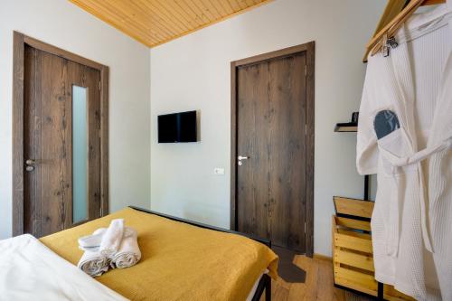 Postel nebo postele na pokoji v ubytování Hedi