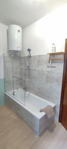 Ένα μπάνιο στο Appartamento VerdeLago Ledro